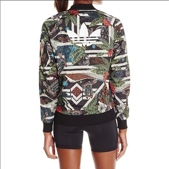 Adidas Xilofloresta Jacket Superstar Farm Tropical Jungle Sz Small - Picture 1 of 16
